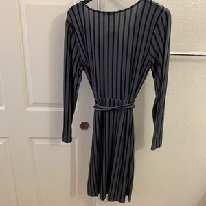 Grey/Black Stripe Dress